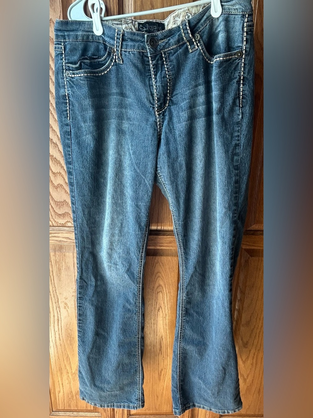 Royalty For Me Blue Wash Bootcut Jeans Size 10